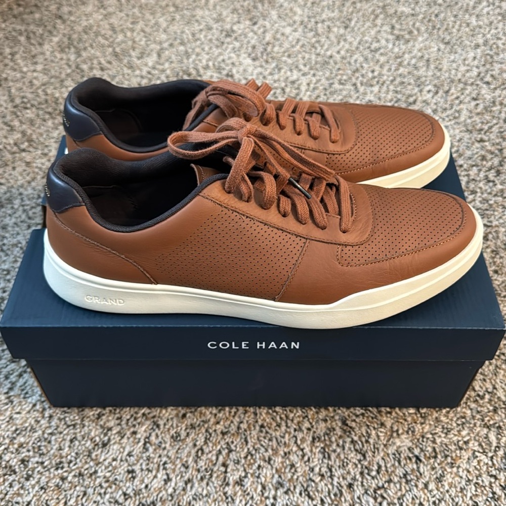 Cole Haan Brown Leather Oxfords